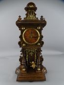 VINTAGE GERMAN BOY ON A SWING PENDULUM MANTEL CLOCK, the movement stamped 'Lenzkirch', No 676280,