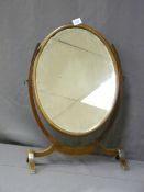 REGENCY STYLE OVAL DRESSING MIRROR