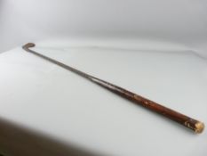 SPALDING LARD WHISTLER GOLF CLUB - a very rare example of this hollow metal shafted mid iron golf