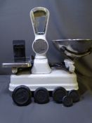 SET OF AVERY SHOP SCALES with a quantity of Avery weights