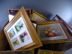 PARCEL OF PAINTINGS & PRINTS including 'Salem', signed G V GADD ETC