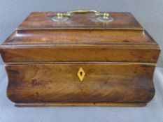 GOOD PERIOD SARCOPHAGUS TEA CADDY