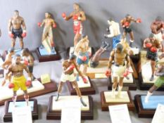THE 'ART OF SPORT' COLD-CAST PORCELAIN FIGURES - a fabulous collection featuring boxing greats, many