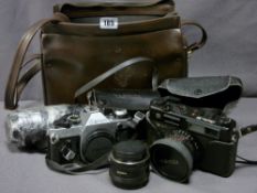 VINTAGE CAMERAS & EQUIPMENT including a Yashica Electro 35 and a Cannon AE-1 programme with
