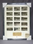 HMS CONWAY - a collection of fifteen photographs in one frame depicting the sad demise of this