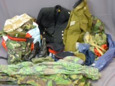 VARIOUS MILITARY CLOTHING & EQUIPMENT ETC