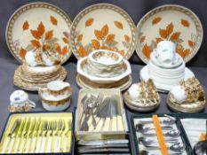 THREE CHARLOTTE RHEAD FOR CROWN DUCAL CHARGERS, 31.5cms diameter, a mixed quantity of vintage