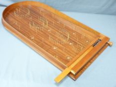 MODERN JAQUES OF LONDON BAGATELLE BOARD with twenty ball bearings in original box