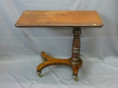 VICTORIAN MAHOGANY RISE & FALL READING TABLE, 80cms height, 91cms width, 45cms depth (closed)