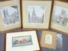 STEVENS COVENTRY SILK titled 'A Gentleman in Khaki', a framed Cashs silk titled 'The Dinner' and