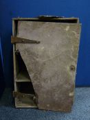 EARLY WELSH SLATE FRIDGE (damage to various areas)