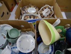 ROYAL WORCESTER EVESHAM VALE, Royal Tuscan Cascade, a parcel of Staffordshire dinner ware and