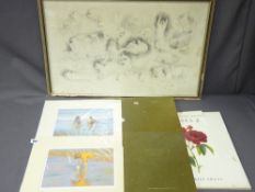 WILLIAM (BILL) GELDART limited editions - 'White Cat Collage' (247/600), signed in pencil, 42 x