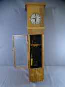 SCRATCH BUILT VINTAGE BATTERY PENDULUM WALL CLOCK