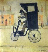 L S LOWRY limited edition of 750 - 'The Contraption', Guild stamped, signed in pencil, 35 x 31cms