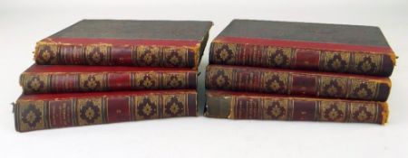 VIOLLET-LE-DUC from the library of Sir Edward Coley Burne-Jones, six volumes (1-6) of '