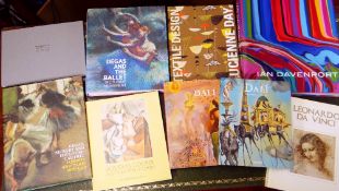 COLLECTION OF ART BOOKS RELATING TO ARTISTS including Edgar Degas, Leonardo Da Vinci, Salvador Dali,
