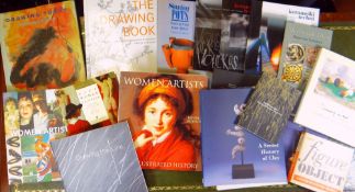 COLLECTION OF GOOD QUALITY ART REFERENCE BOOKS RELATING TO WOMEN ARTISTS, CERAMICS & DRAWING
