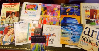 COLLECTION OF ART BOOKS RELATING TO PRINTING including screen printing, perspective, print making