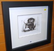 DOUG HYDE limited edition (75/95) monochrome print - young child with dog, entitled 'Lost Wthout