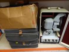 VINTAGE CIRSE CENE-MOVIE PROJECTOR, two Tandberg reel to reel tape records and a Tandberg TM4