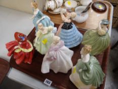 SEVEN ROYAL DOULTON FIGURES including 'Buttercup', 'Susan', 'Yvonne' ETC (7 in total)