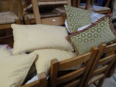 TABLE LINEN and napkins, selection of cushions ETC