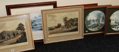 TWO FRAMED COACHING PRINTS engraved by 'Reeve', artist proof print Geoffrey Cowton, entitled '