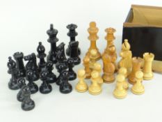 BOXED & COMPLETE CARVED CHESS SET