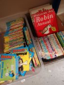 1970's BEANO & DANDY COMIC BOOKS, together with a collection of vintage Enid Blyton Noddy story
