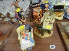 ROYAL DOULTON FIGURES 'The Jester', 'Sweet Dreams' and 'Lunch Time' (3 in total)