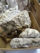 BOX CONTAINING VICTORIAN PLASTER MAQUETTES of various designs Provenance:PLEASE SEE FULL