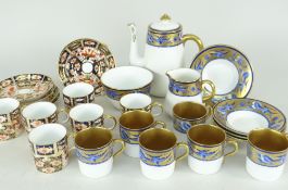 CERAMICS TO INCLUDE SIX ROYAL CROWN DERBY IMARI COFFEE CANS with saucers, pattern number 2451,