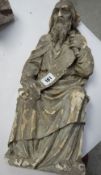 VICTORIAN PLASTER MAQUETTE of a seated prophet, 47cms Provenance:PLEASE SEE FULL PROVENANCE /