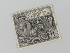 1929 9TH POSTAL UNION CONGRESS £1 BLACK (SG 438)