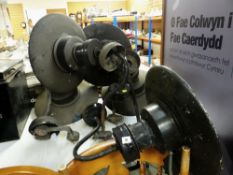 FIVE VINTAGE PAINTED WHITE & BLACK ENAMEL EXTERIOR WALL LIGHTS Provenance: S A Brain & Co Ltd (