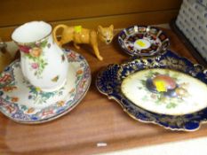 SPODE PLATES, BESWICK LIONESS ETC
