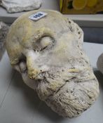 VICTORIAN PLASTER MAQUETTE of a bearded man, 28cms Provenance:PLEASE SEE FULL PROVENANCE /