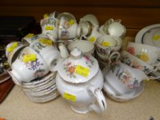 PARAGON COUNTRY LANE TEAWARE together with Coalport 'Fragrance' teaware