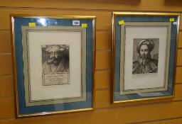 ARMAND DURAND - pair of 19th Century engravings portraits with titles, 31.5 x 22cms