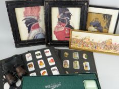 VINTAGE 'THE ECONASIGN - CIVIC' STENCILLING SET (BOXED), together with a cased vintage pair of