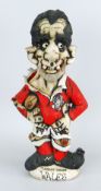 JOHN HUGHES GROGG ENTITLED 'LUGOSI LEWIS', the demonic caricature in Wales International Rugby Union