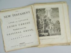 P ROTHWELL approximately twenty-eight uncoloured eighteenth century engravings - Biblical images