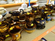 ASSORTED COPPER LUSTRE JUGS