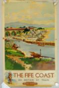 FRANK H MASON British Railways poster - The Fife Coast (Largo - birth place of Alexander Selkirk,