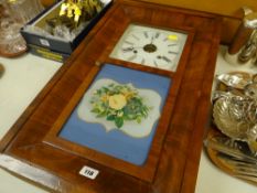 ANSONIA CLOCK COMPANY TWO TRAIN WALL CLOCK together with three clock movements