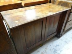 MAHOGANY CHEST WITH HINGED LID