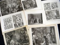 WILLIAM HOGARTH eleven unframed loose engravings (dated 1799/1800-1802) - including 1. 'The Pool