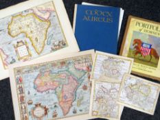 VARIOUS ANTIQUARIAN MAPS including Antonio Bulifon view of Pozzuoli, five coloured maps by H Moll