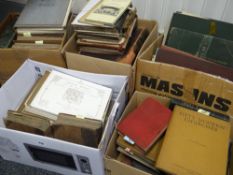 LIBRARY OF INTERESTING ANTIQUARIAN BOOKS FROM THE ARCHIVE OF W.CLARK STONEMASONS OF CARDIFF